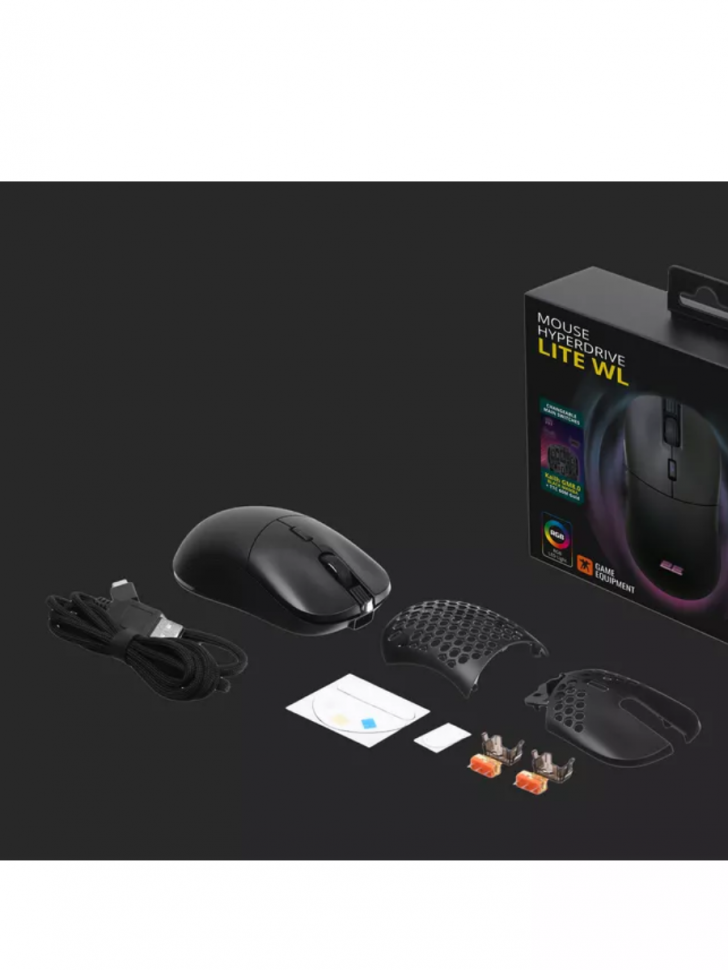 Мышь игровая 2E GAMING HyperDrive Lite WL, RGB Black